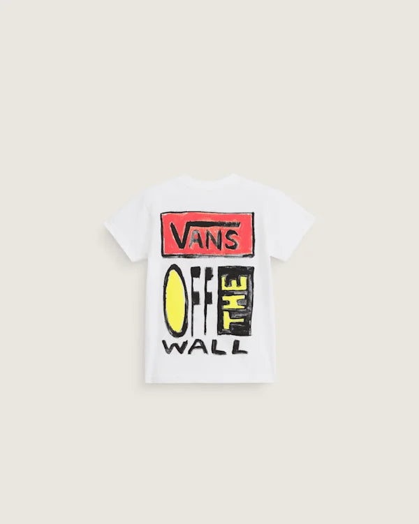 Little Kids Vans On Canvas T-Shirt - White