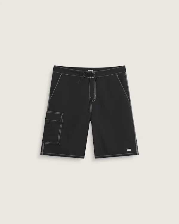 Voyage Long Cargo Boardshorts - Black
