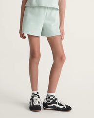Kids Script Fleece Short - Dusty Mint Green