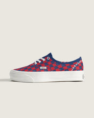 Premium Authentic Checkerboard Shoe - Checkerboard Red / Blue