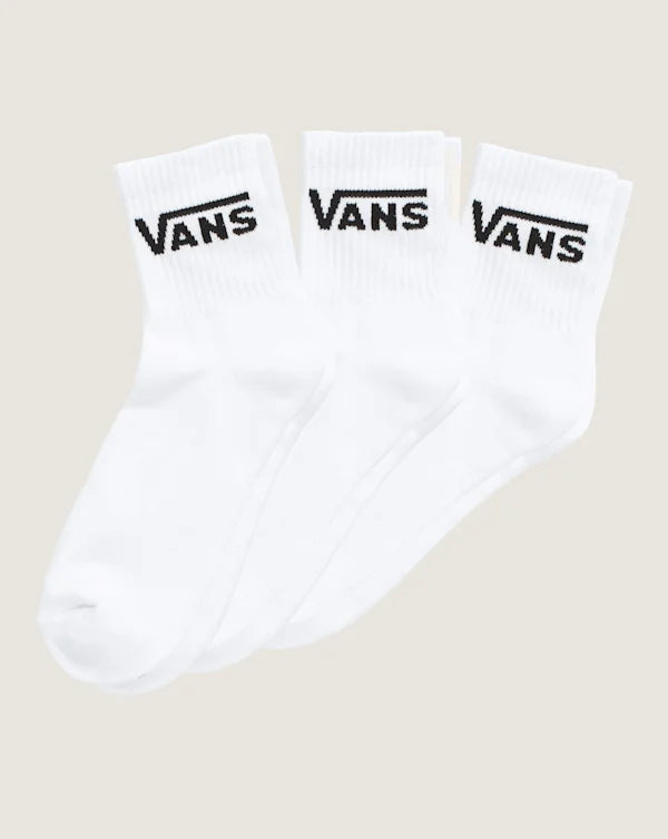 Kids Classic Half Crew Socks - White