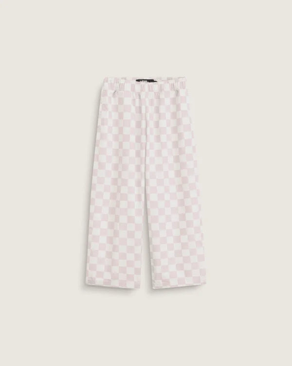 Little Kids Lili Elastic Waist Checkerboard Pant - Pale Petal Pink / Marshmallow White