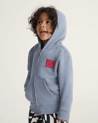 Little Kids Yolo Penguin Zip Hoodie - Glacial Slate Blue