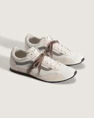 Premium Super Lowpro Trainer - Elevated Suede Cream