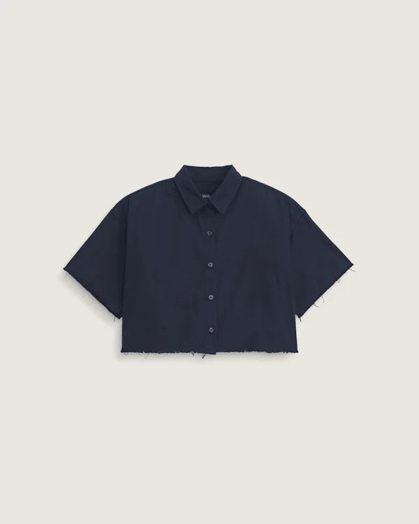 Crop Shirt - Parisian Night Blue