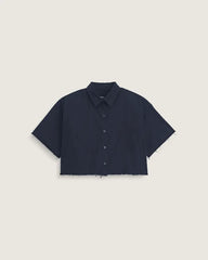 Crop Shirt - Parisian Night Blue