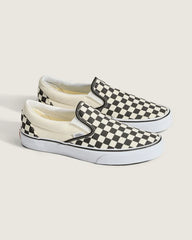 Classic Slip-On Checkerboard Shoe - Checkerboard Black / White