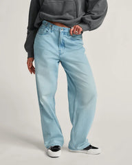 Check-5 Baggy Pants - Light Stonewash Blue