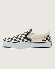 Little Kids Classic Slip-On Checkerboard Shoe - Checkerboard Black / White