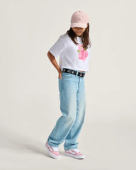 Kids Sirelle Denim Puddle Pants - Light Stonewash Blue
