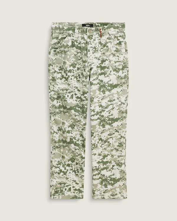 Premium Chore Canvas Pants - Digi Camo Green