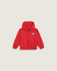Little Kids Dumpster Raccoon Zip Hoodie - Racing Red