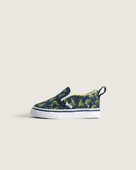 Toddler Classic Slip-On V Shoe - Glow-in-the-Dark Navy Blue / Yellow