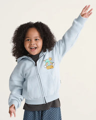 Little Kids Flippercorn Zip Hoodie - Soft Slate Blue