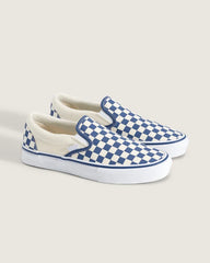 Skate Slip-On Shoe - Blue Checkerboard