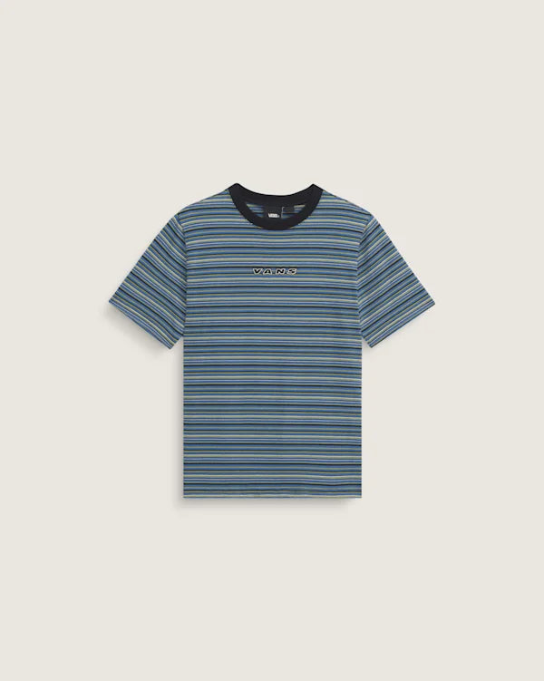Kids Cameron Stripe Knit Shirt - Black / True Blue