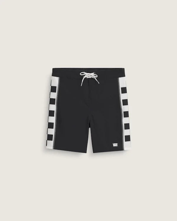 Kids New Daily Sideline Boardshorts - Black / Marshmallow White