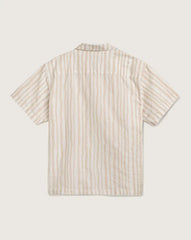 Newland Stripe Shirt - Crème Brulee Beige