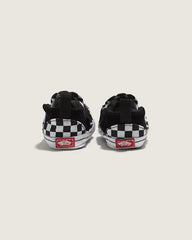 Infant Slip-On V Crib Checkerboard Shoe - Checkerboard Black / True White