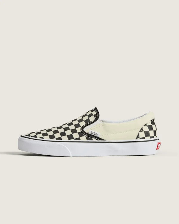 Classic Slip-On Checkerboard Shoe - Checkerboard Black / White