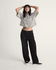 Pleated Pants - Black