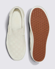Classic Slip-On Platform Checkerboard Shoe - Checkerboard Marshmallow White / Turtledove White