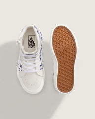 Little Kids Sk8-Hi Side Zip Shoe - White / True Blue