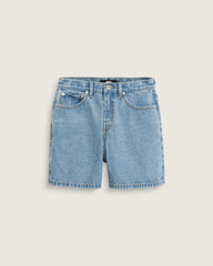 Check-5 Mid Rise Shorts - Stonewash Blue