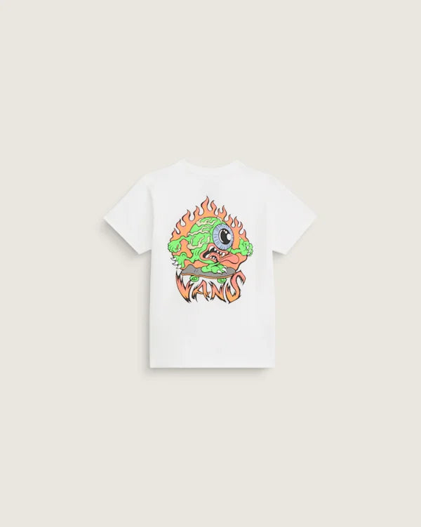 Little Kids Eye Skate Glow in the Dark T-Shirt - Glow-in-the-Dark / White