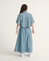 Francesca Full Skirt - True Navy Blue